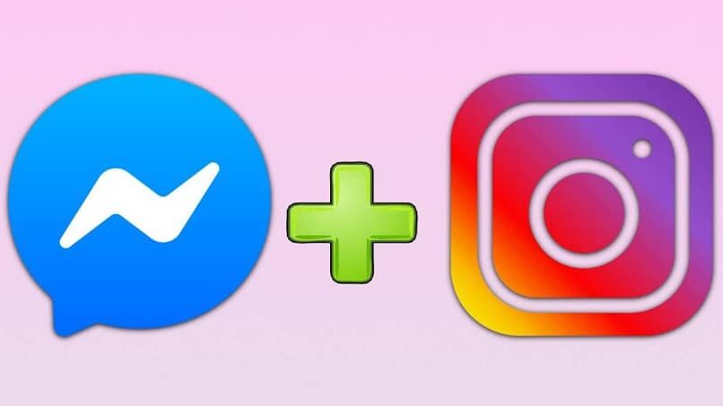 logotipos de instagram y messenger 