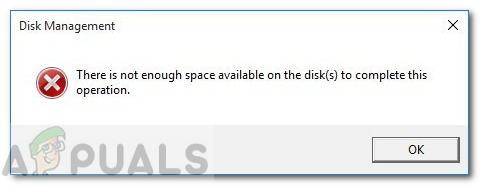 there-is-not-enough-space-availabe-on-the-disk-9962099