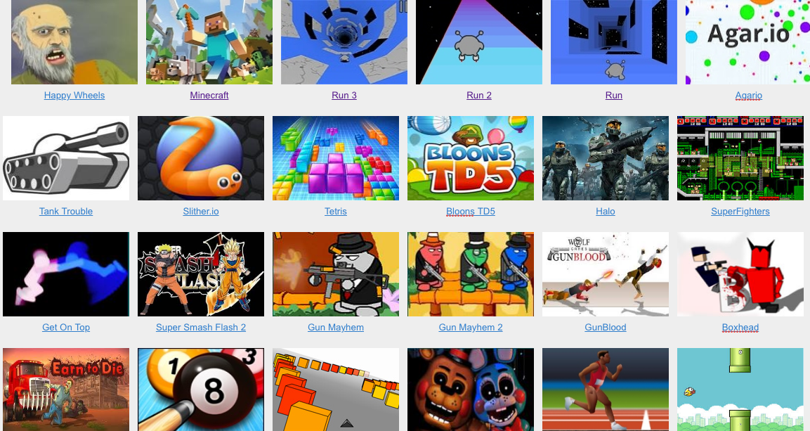 ⭐ 15 of the best gaming websites unlocked to play at school