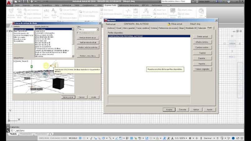 parametri di esportazione autocad