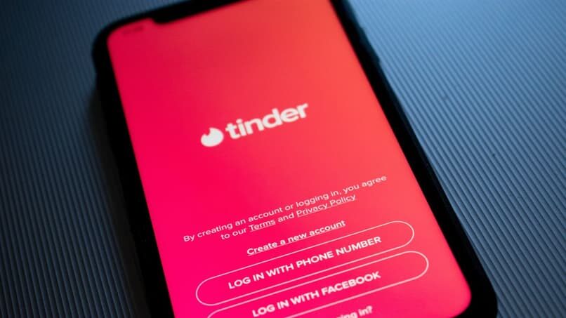 faça login no tinder