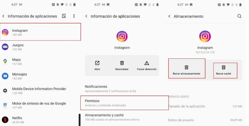 galería de fotos de carga de instagram