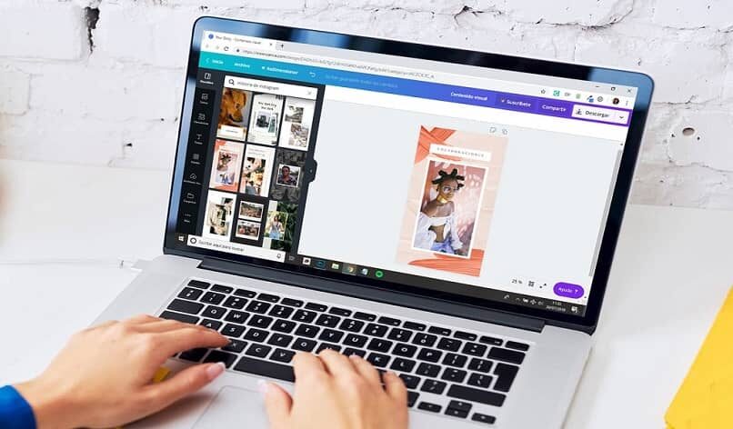 cambiar el tamaño de canva imágenes documentos laptop