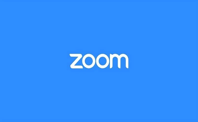 logo de zoom sur fond bleu