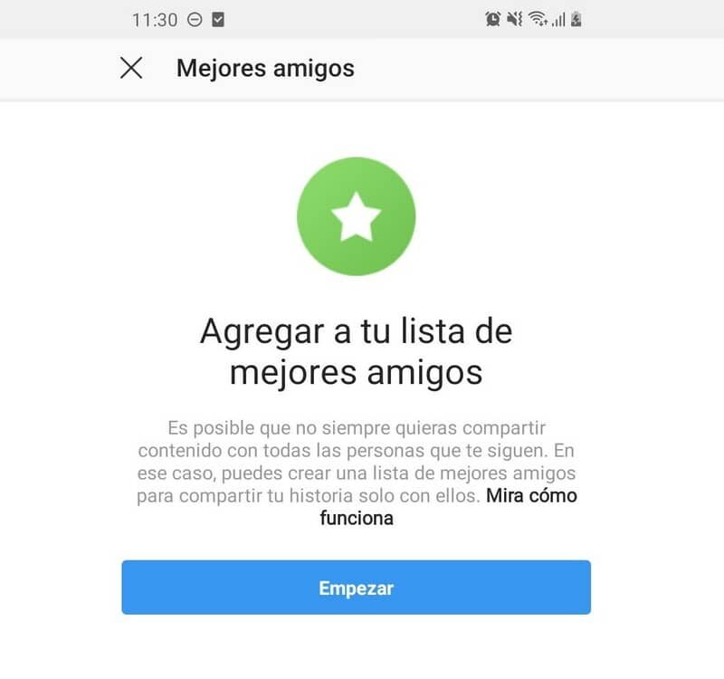 Instagram solo una persona
