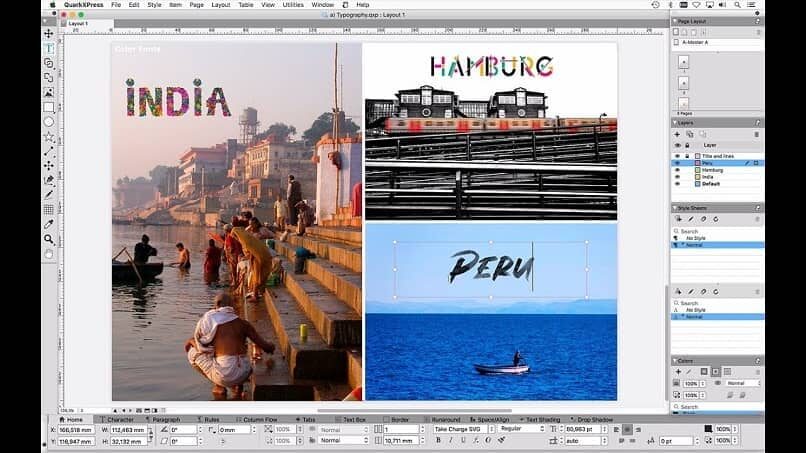 interfaccia quarkxpress 