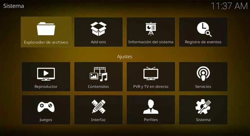 configuración para aumentar el audio en kodi