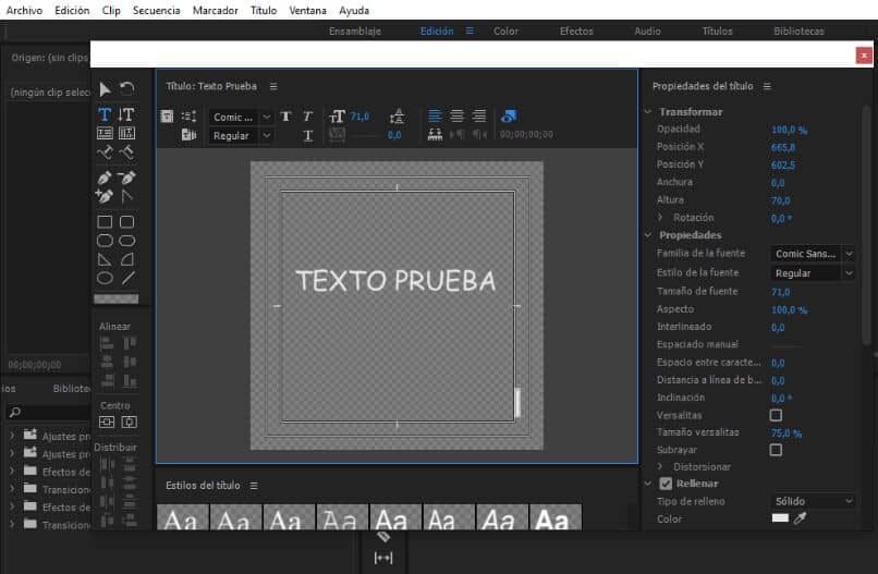 efeito de texto em quadrinhos adobe premiere pro