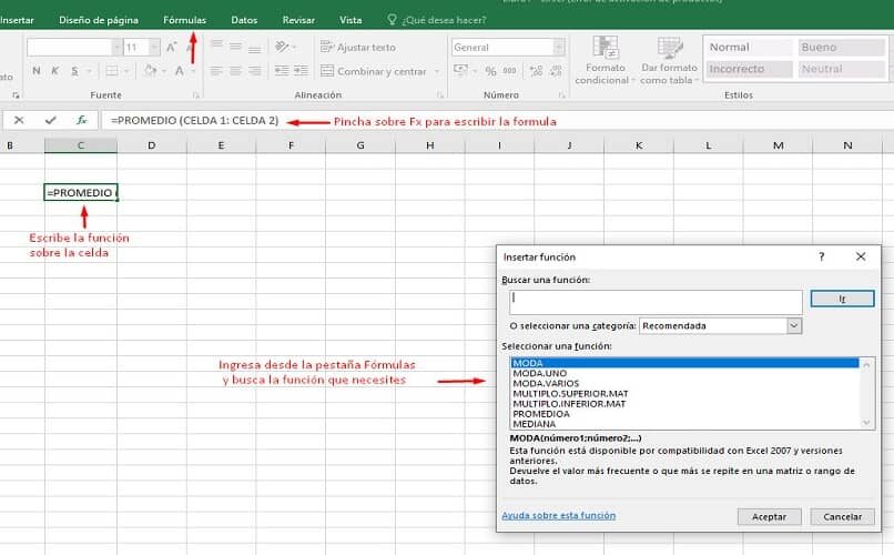 trabajo original de Excel