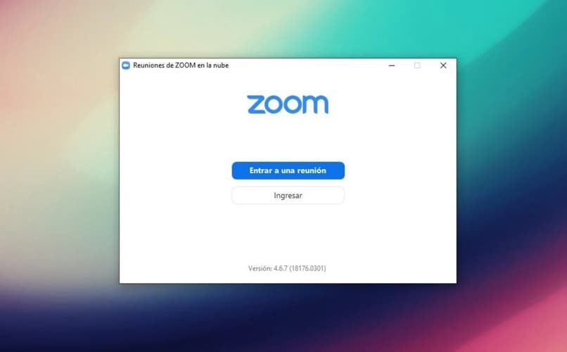 aplicación de zoom